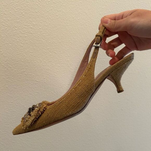 Prada Milano 35.5 Sandals/Slip on Woven with beads - Picture 13 of 13